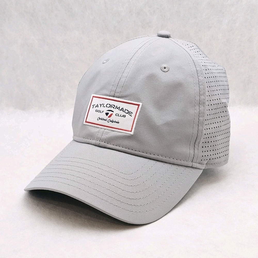 NWOT Taylormade Gray Golf Baseball Hat Cap Adjustable One Size Fits All
